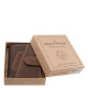 Kožený pánsky držiak na karty s vypínačom GreenDeed hnedo-hnedo-tmavohnedý GDD2038/T