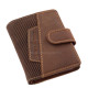Porte-cartes homme en cuir avec interrupteur GreenDeed marron-marron-marron foncé GDG2038/T