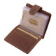 Leather men's card holder with switch GreenDeed brown GDI2038/T