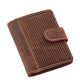 Leather men's card holder with switch GreenDeed brown GDM2038/T