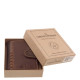 Usnjen moški kartonček s stikalom GreenDeed rjavo-temno rjav GDJ2038/T