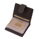 Kožený pánsky držiak na karty s vypínačom GreenDeed čierny GDE2038/T