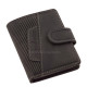 Leather men's card holder with switch GreenDeed black GDG2038/T