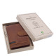 Кожен мъжки картодържач с превключвател GreenDeed светлокафяв AFG2038/T