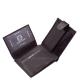 Leather men's wallet with switch Giultieri GCS1027/T black