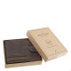 Leather men's wallet with toggle GreenDeed brown AFG1021/T