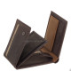 Leather men's wallet with toggle GreenDeed brown AFK102