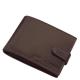 Portafoglio da uomo in pelle con interruttore GreenDeed marrone AGD1021/T