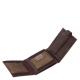 Portafoglio da uomo in pelle con interruttore GreenDeed marrone AGD1021/T