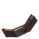 Portafoglio da uomo in pelle con interruttore GreenDeed marrone AGD1021/T