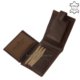 Кожен мъжки портфейл с превключвател GreenDeed кафяв PAV09 / T