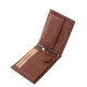 Leather men's wallet with toggle GreenDeed brown SGD1021