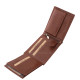 Leather men's wallet with toggle GreenDeed brown SGD1021