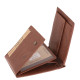 Leather men's wallet with toggle GreenDeed brown SGD1021