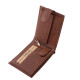 Portafoglio da uomo in pelle con chiusura a scatto GreenDeed marrone SGD1021/T