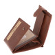 Portafoglio da uomo in pelle con chiusura a scatto GreenDeed marrone SGD1021/T