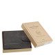 Leather men's wallet with toggle GreenDeed black AFG1027/T