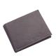 Skórzany portfel męski z zatrzaskiem GreenDeed szary AGD1021