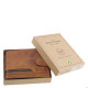 Usnjena moška denarnica s preklopom GreenDeed svetlo rjava AFG6002L/T