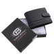 Leather men's wallet in gift box black SCB09/T
