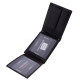 Usnjena moška denarnica v darilni škatli črna SCB1021