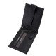 Skórzany portfel męski w pudełku prezentowym w kolorze czarnym SCB1021/T