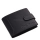 Skórzany portfel męski w pudełku prezentowym w kolorze czarnym SCC102/T