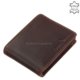 Leather men's wallet Green Deed OP09-PI / BROWN