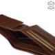 Leather men's wallet GreenDeed cognac PAV09