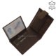 Skórzany portfel męski La Scala ANM09/T brązowy