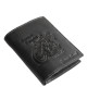 Bőr irattartó pénztárca motoros mintával GreenDeed CHOP3072 fekete