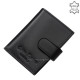 Kartenetui aus Leder mit Schalter Corvo Bianco Luxury COR2038/T schwarz