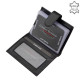 Kartenetui aus Leder mit Schalter Corvo Bianco Luxury COR2038/T schwarz