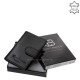 Kožni držač kartice s prekidačem Corvo Bianco Luxury COR2038/T crni