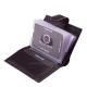 Leather card holder with switch Giultieri GCS2038 black-grey