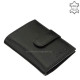 Kožený držák na karty s vypínačem La Scala DCO2038 / T černý