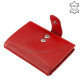 Porte-cartes en cuir avec interrupteur La Scala DCO2038 / T rouge