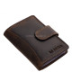 Leather card holder with switch La Scala H2039/T brown