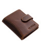 Leather card holder with switch La Scala K2039/T brown