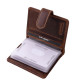 Leather card holder with switch La Scala K2039/T brown