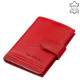 Kožni držač kartica s prekidačem La Scala TGN2038/T crveni