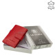 Leather card holder with switch La Scala TGN2038/T red