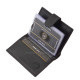 Kožni držač kartica s prekidačem Lorenzo Menotti AFP2038/T crni