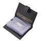 Leather card holder with switch Lorenzo Menotti AFP2038/T black
