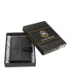 Porte-cartes en cuir avec interrupteur Lorenzo Menotti AFP2038/T noir