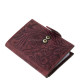 Leather card holder with switch Sylvia Belmonte DVM2038/T burgundy