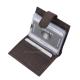 Kožni držač za kartice s prekidačem lovačka koža La Scala Luxury LSH2038/T smeđa