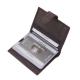 Porte-cartes en cuir avec interrupteur cuir de chasse La Scala Luxury LSH2038/T marron