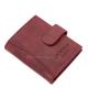 Leren kaarthouder met schakelaar jachtleer La Scala Luxury LSH2038/T bordeaux