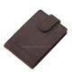 Bőr kártyatartó átkapcsolóval vadászbőr La Scala Luxury LSH30809/T barna